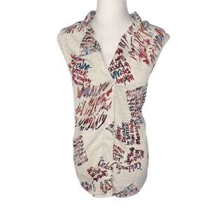 Nic +Zoe Scattered Letters Tank NWT